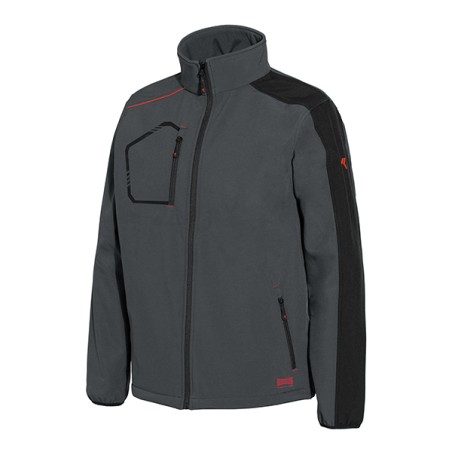 CHAQUETA SOFTSHELL KIND GRIS