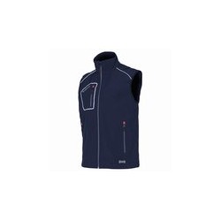 CHALECO SOFTSHELL SNAPPY AZUL 4 BOLS