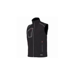 CHALECO SOFTSHELL SNAPPY NEGRO 4 BOLS