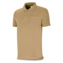 POLO C/BOLSILLO M/CORTA BEIGE