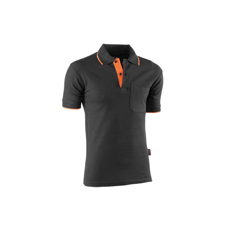 POLO M/CORTA ALGODON NEGRO