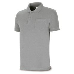 POLO C/BOLSILLO M/CORTA GRIS