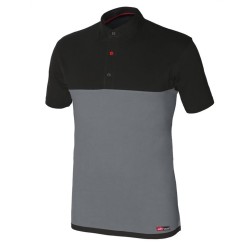 POLO M/CORTA STRETCH GRIS