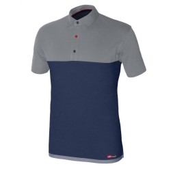 POLO M/CORTA STRETCH AZUL