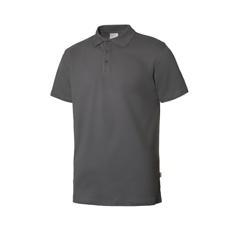 POLO M/CORTA STRETCH GRIS