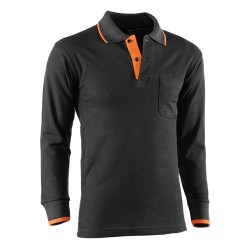 POLO M/LARGA ALGODON NGR/NJA