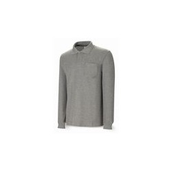 POLO M/LARGA ALGODON GRIS