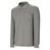 POLO M/LARGA ALGODON GRIS