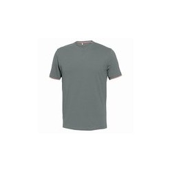 CAMISETA ALGODON M/CORT GRIS