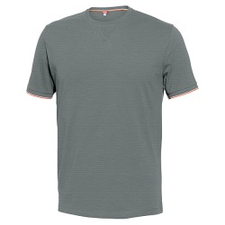 CAMISETA ALGODON M/CORT GRIS