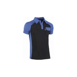 POLO M/CORTA C/BOLSILLO NGR/AZUL