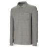 POLO M/LARGA ALGODON GRIS