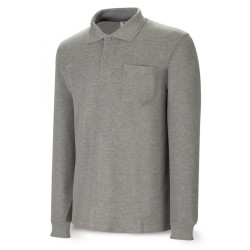 POLO M/LARGA ALGODON GRIS