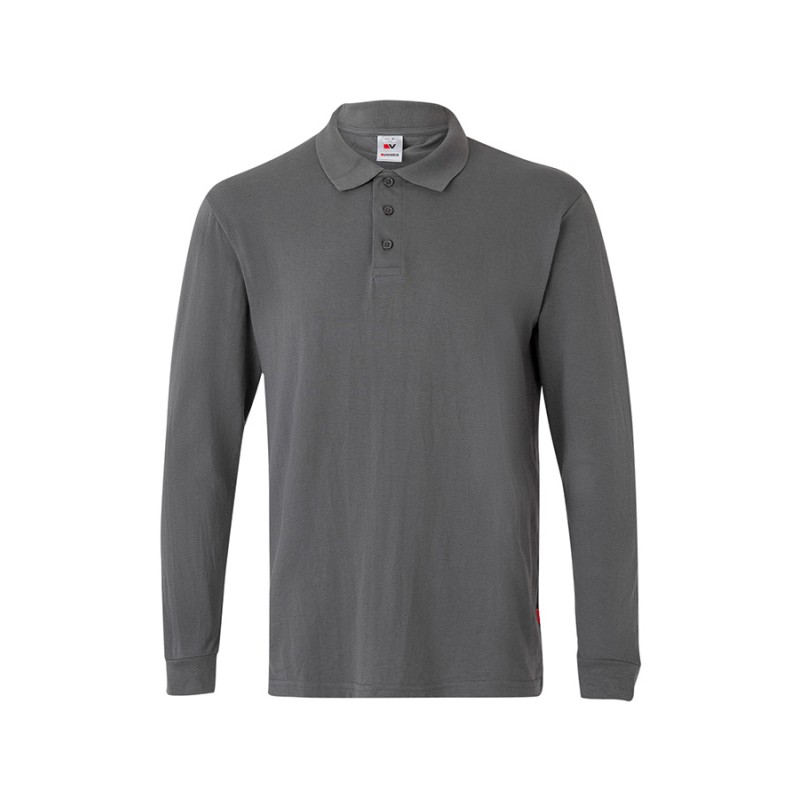 POLO M/LARGA ALGODON GRIS