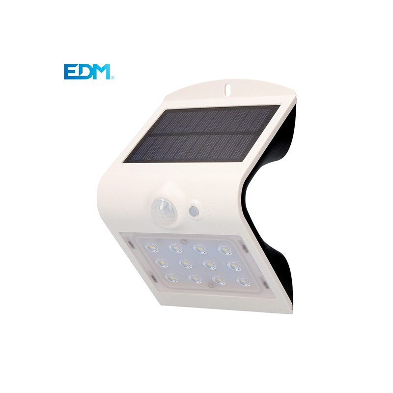 APLIQUE LED SOLAR 220 lm SENSOR PRESENCIA BCO