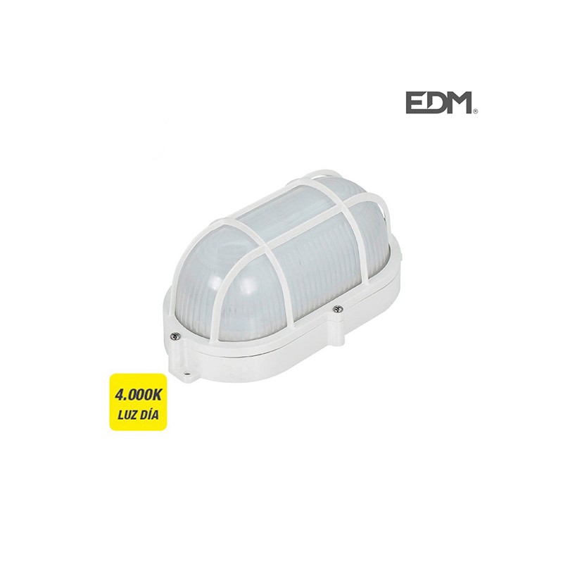 APLIQUE EXTERIOR LED 810 lm OVAL REJILLA 4000K