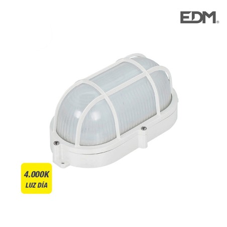 APLIQUE EXTERIOR LED 810 lm OVAL REJILLA 4000K