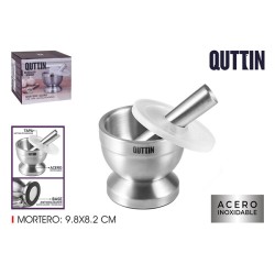 MORTERO ACERO INOX ANTIDESL. C/TAPA