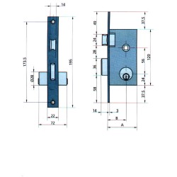 CERRADURA EMBUTIR HL/CL