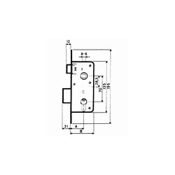 CERRADURA EMBUTIR F/ LATON