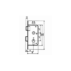 CERRADURA EMBUTIR F/ LATON