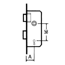 CERRADURA EMBUTIR F/ LATON