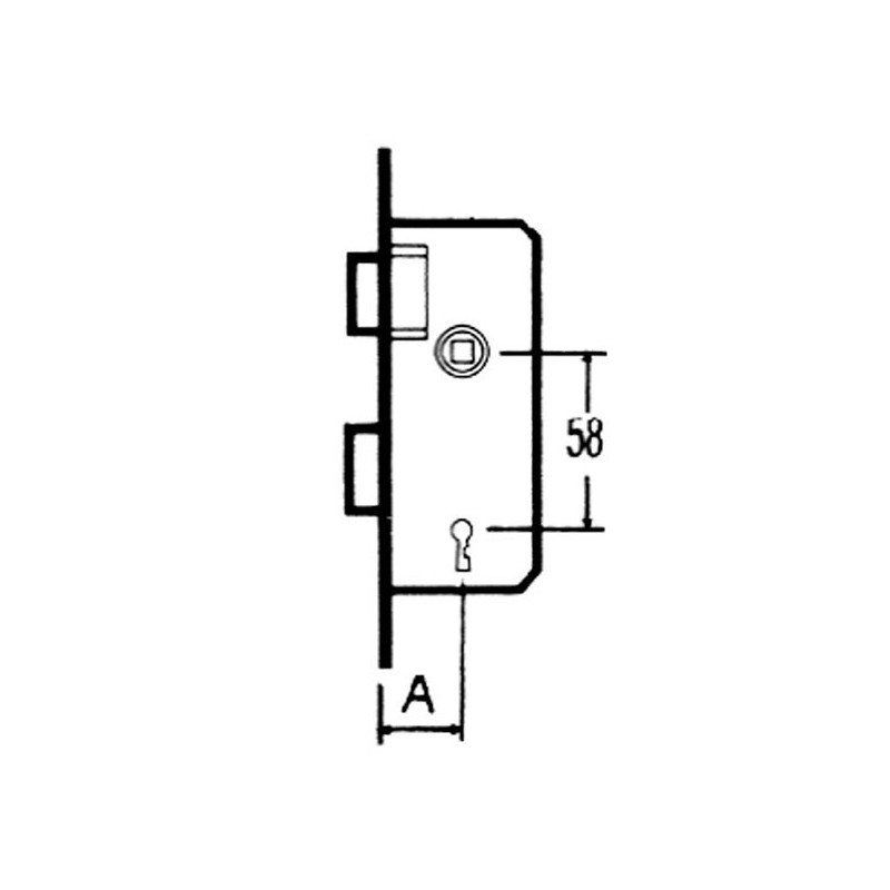 CERRADURA EMBUTIR F/ LATON