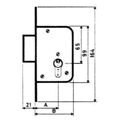 CERRADURA EMBUTIR F/ LATON