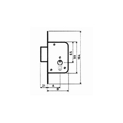 CERRADURA EMBUTIR F/ LATON