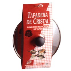 TAPA CRISTAL C/REGULADOR VAPOR