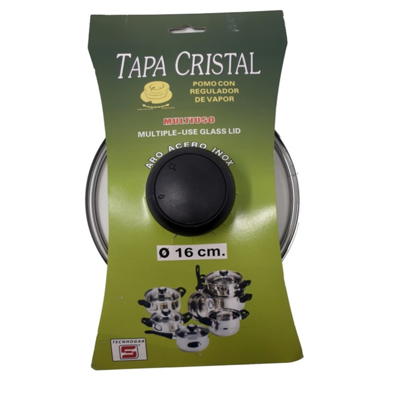 TAPA CRISTAL C/REGULADOR VAPOR