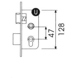 CERRADURA EMBUTIR MADERA C C