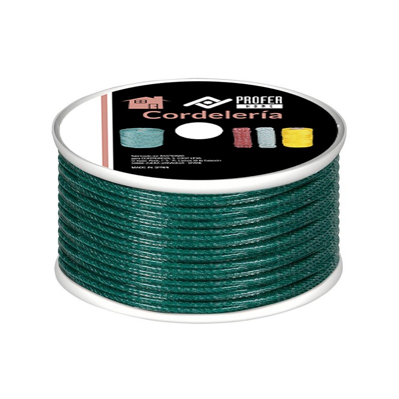 CUERDA CABLEADA PE PLASTIF 4C 5MM VERDE