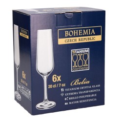 COPA CAVA CRISTAL BELIA SET6