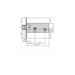 CERRADURA EMBUTIR MET HN OVAL