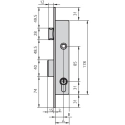 CERRADURA EMBUTIR MET HN
