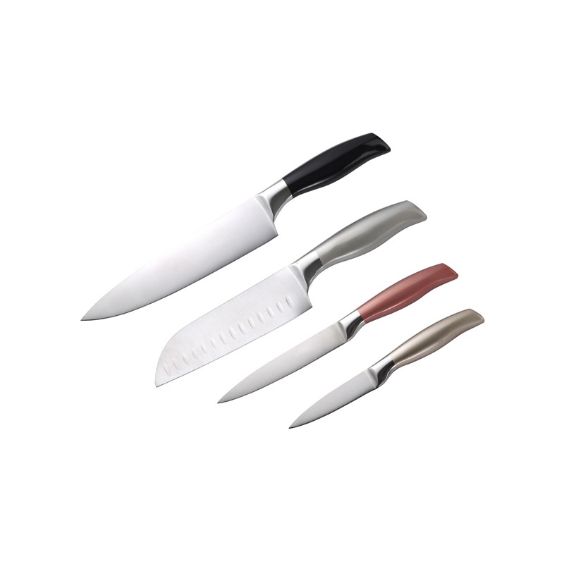 SET 4 CUCHILLO ACERO INOX NEON