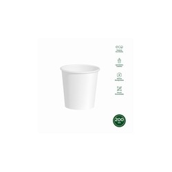 VASO DESECHABLE CARTON BIO BCO B/50