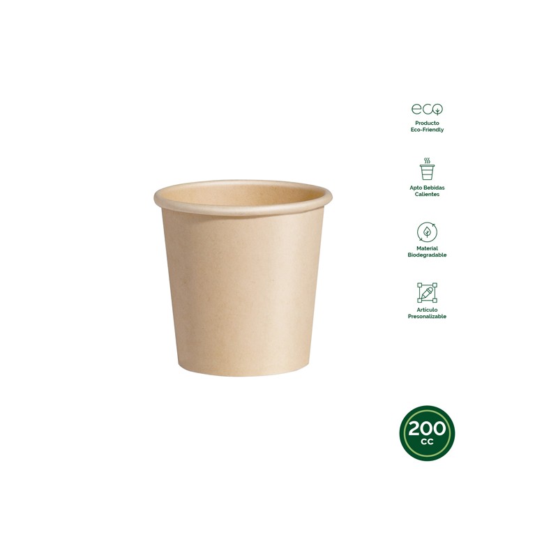 VASO DESECHABLE CARTON BIO NATU B/50