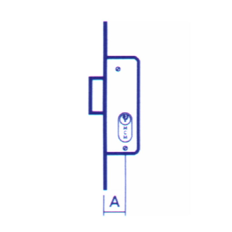 CERRADURA EMBUTIR P/ METALICA