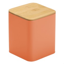 CAJA METAL TAPA BAMBU