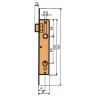 CERRADURA EMBUTIR P/METALICA