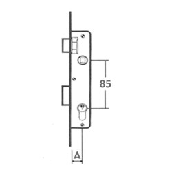 CERRADURA EMBUTIR P/METALICA