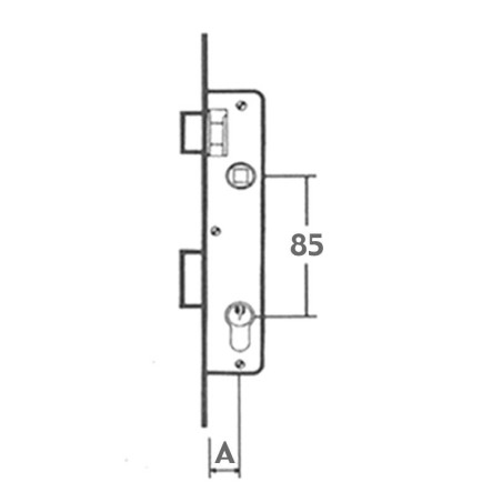 CERRADURA EMBUTIR P/METALICA