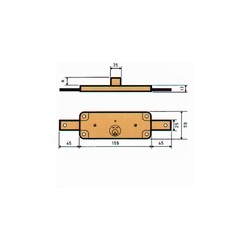 CERRADURA PERSIANA ZN 20MM