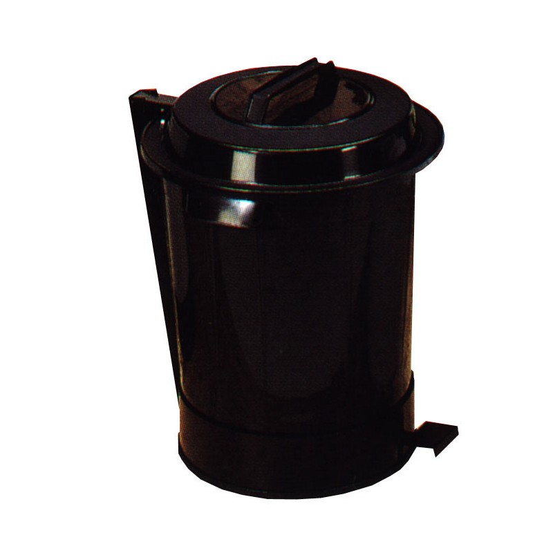 CUBO BASURA C/ PEDAL NEGRO