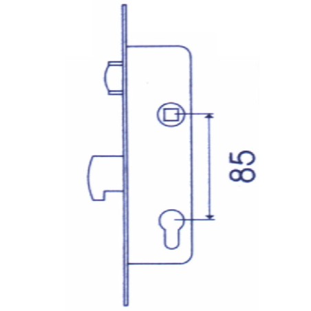 CERRADURA EMB MET INOX RODILL