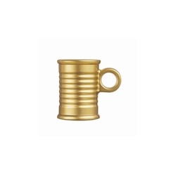 TAZA CAFE VIDRIO CONSERVE ORO