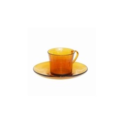 TAZA C/PLATO AMBAR LYS SET-6