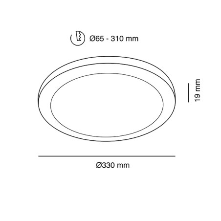 DOWNLIGHT EMPOTRAR O SUPERF AJUSTABLE 2520 LM